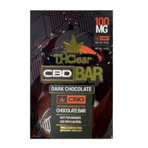 THClear CBD Dark Chocolate Bar 100mg CBD